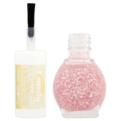 Miss Sporty Candy Shine, Top Coat (Brokatowy lakier nawierzchniowy)