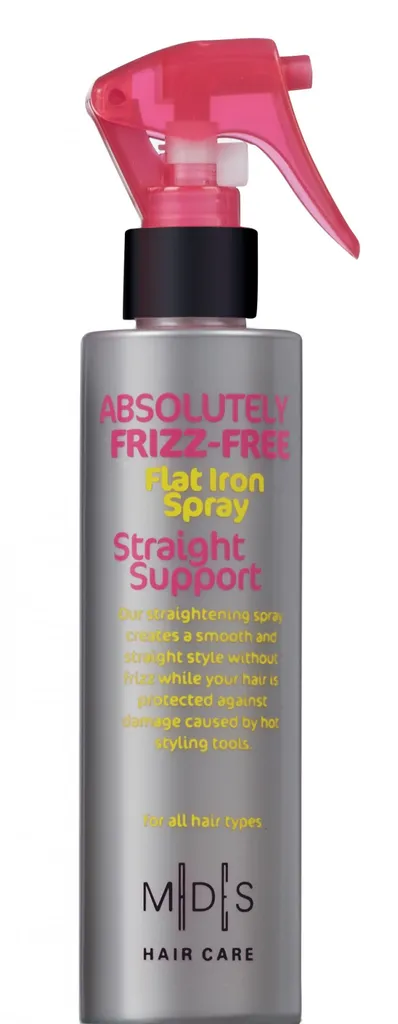 Mades Cosmetics Absolutely frizz free straight support spray (Spray do prostowania z ochroną cieplną)