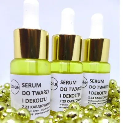 La-Le Serum do twarzy i dekoltu z 23 karatowym złotem