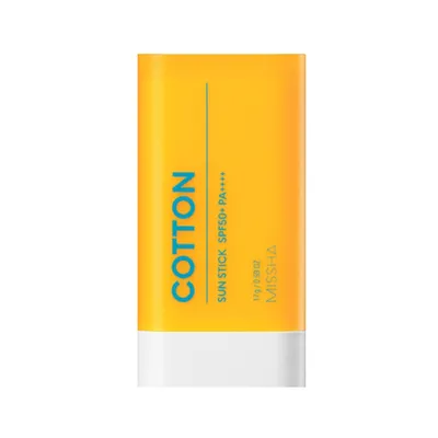 Missha All Around Safe Block Cotton Sun Stick SPF 50 (Bawełna, Krem przeciwsłoneczny do twarzy w sztyfcie)