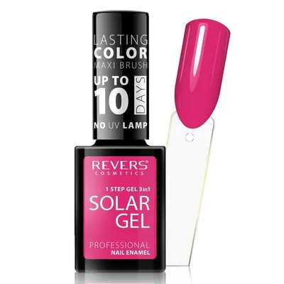 Revers Cosmetics Solar Gel, Professional Nail Enamel (Solarny lakier do paznokci efekt lakieru hybrydowego)