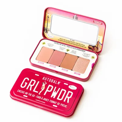 The Balm Autobalm, GRL PWR Cheeks od the Go (Paleta do makijażu twarzy)