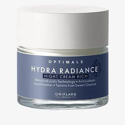 Oriflame Optimals, Hydra Radiance Night Cream Rich (Bogaty krem na noc)