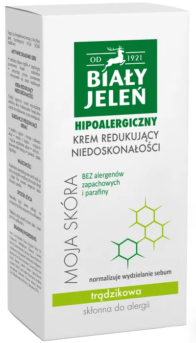 Biały Jeleń Moja Skóra Trądzikowa, Hipoalergiczny krem redukujący niedoskonałości