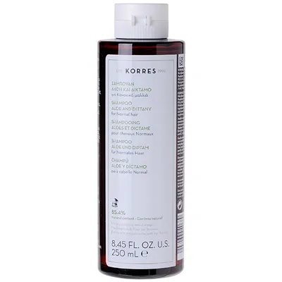 Korres Aloe & Dittany, Shampoo for Normal Hair (Szampon z aloesem i wyciągiem z lebiodki do włosów normalnych)