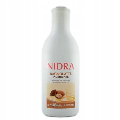 Nidra Nourishing Milk Shower & Bath Foam with Argan Oil (Olej arganowy, Mleczko pod prysznic i do kąpieli)