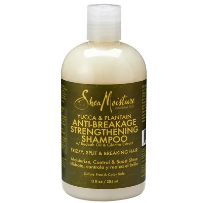 Shea Moisture Yucca & Plantain, Anti-Breakage Strengthening Shampoo (Wzmacniający szampon do włosów z juką i plantanem)