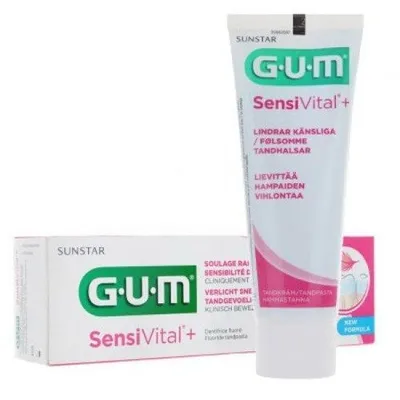 Gum Sunstar SensiVital+, Toothpaste (Pasta do zębów dedykowana dla osób dotkniętych nadwrażliwością zębów)