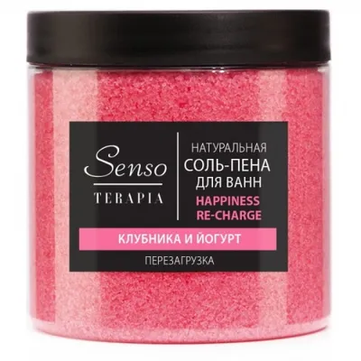 SensoTerapia Naturalna sól do kąpieli musująca `Happiness re-charge`