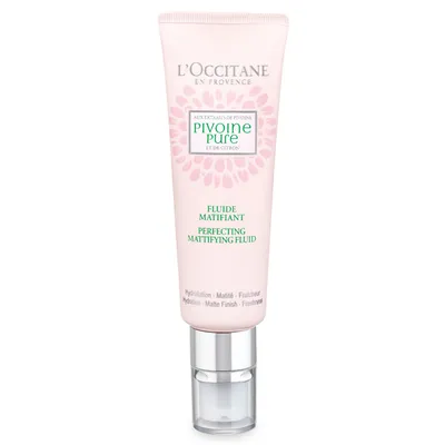 L'Occitane Pivoine Pure, Perfecting Mattifying Fluid  [Fluide Matifiant] (Nieskazitelny fluid matujący)