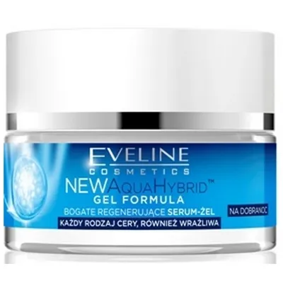 Eveline Cosmetics New Aqua Hybrid, Bogate regenerujące serum - żel na dobranoc