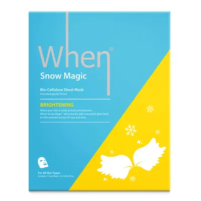 When Snow Magic Brightening Bio-Cellulose Sheet Mask (Rozświetlająca maska na kokosowym arkuszu biocelulozowym)