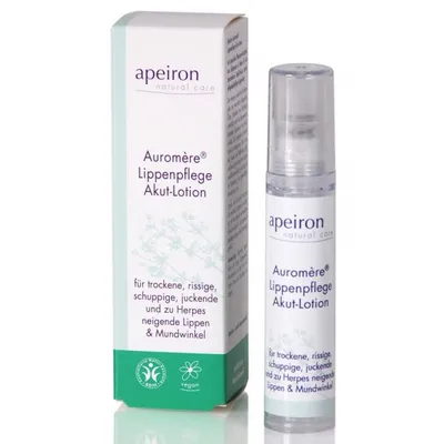Apeiron Natural Care Auromere,  Lippenpflege Akut-Lotion (Intensywnie pielęgnujący balsam do ust)