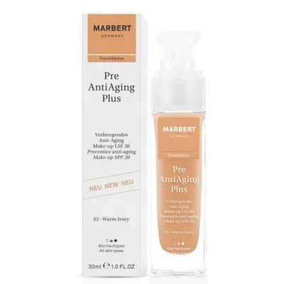 Marbert PreAntiAgingPlus, Preventive Anti-aging Make-up SPF 20 (Podkład przeciwzmarszczkowy)