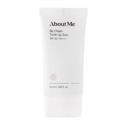 About Me Be Clean Tone Up Sun SPF50+ PA++++ (Lekki krem tonujący z filtrami fizycznymi)