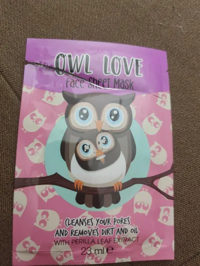 Action Owl Love Face Sheet Mask (Głęboko oczyszczająca maska do twarzy)