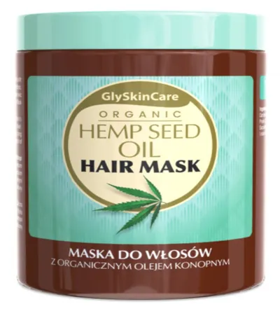 GlySkinCare Organic Hemp Seed Oil Hair Mask (Maska do włosów z organicznym olejem konopnym)