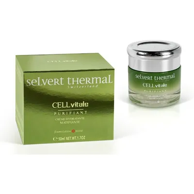 Selvert Thermal CELLvitale Purifiant, Creme Hydrante Matifiante (Krem nawilżająco- matujący dla skóry ze skłonnością do trądziku)