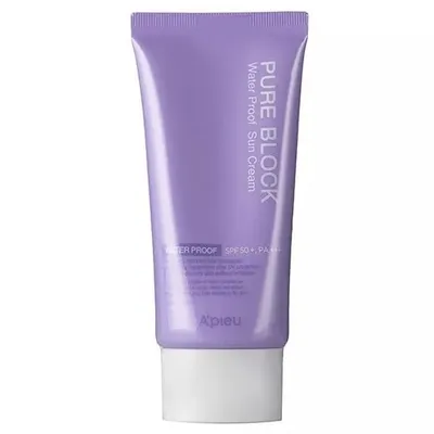 A'pieu Pure Block Waterproof Sun Cream SPF50+/PA+++ (Wodoodporny krem przeciwsłoneczny)