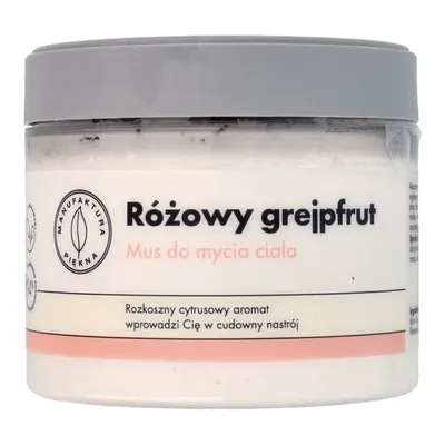 Manufaktura Piękna Mus do mycia ciała `Różowy grejpfrut`