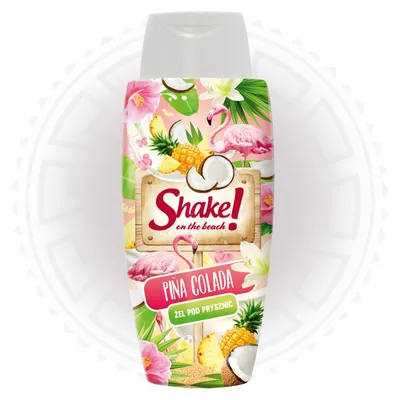 Shake for Body On the Beach, Żel pod prysznic `Pina Colada`