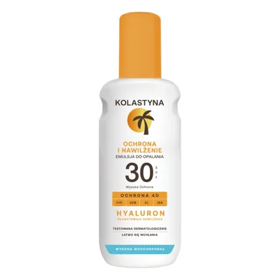 Kolastyna Hyaluron, Ochrona i nawilżenie, Emulsja do opalania w sprayu SPF30