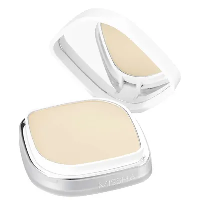 Missha Signature, Science Blanc Pact SPF50 + / PA +++ (Prasowany puder rozświetlający)