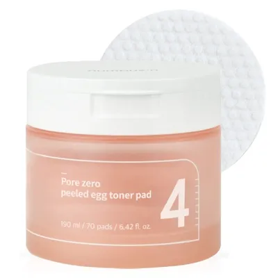 Numbuzin No.4 Pore Zero Peeled Egg Toner Pad (Tonujące płatki do twarzy)