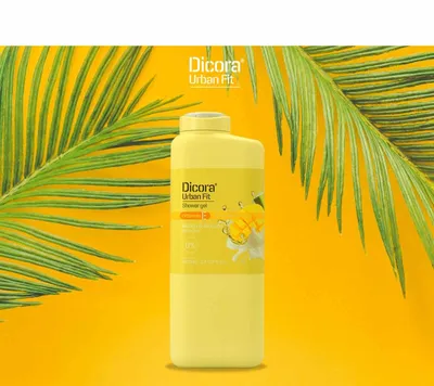 Dicora Urban Fit, Nourishing Shower Gel with Vitamin E, Mango and Avocado (Odżywczy żel pod prysznic z witaminą E, mango i awokado)