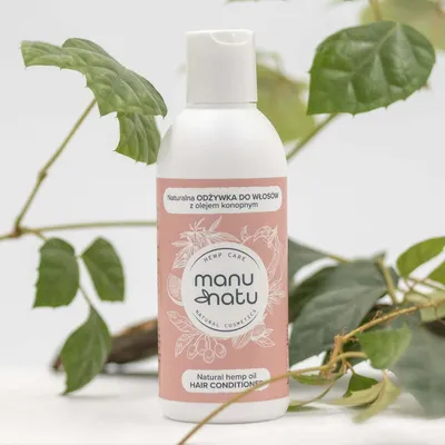 Manu Natu Naturalna odżywka do włosów z olejem konopnym