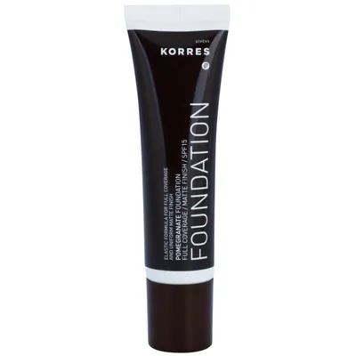Korres Pomergranate, Foundation Full Coverage / Matte Finish (Podkład kryjąco - matujący do twarzy SPF 15)
