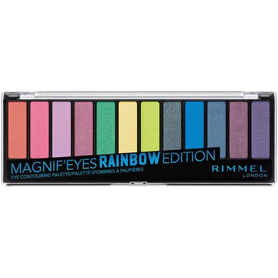 Rimmel Magnif`eyes,  Eye Contouring Palette Rainbow Edition (Paleta cieni do powiek)