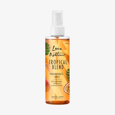 Oriflame Love Nature, Tropical Blend Fragrance Mist wit Organic Mango and Passion Fruit (Mgiełka zapachowa  z organicznym mango i marakują)