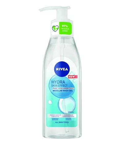 Nivea Hydra Skin Effect, Micelarny żel do mycia twarzy z kwasem hialuronowym