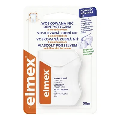 Elmex Woskowana nić dentystyczna z aminofluorkiem