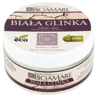 Bioamare Biała glinka Maska łagodząca do twarzy