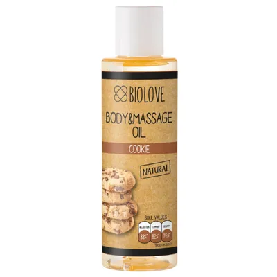 Biolove Cookie, Body & Massage Oil (Odżywczy olejek do ciała i masażu o zapachu ciastka)