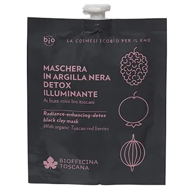 Biofficina Toscana Maschera in Argilla Nera Detox-Illuminante (Czarna glinka rozjaśniająca - maska detox)