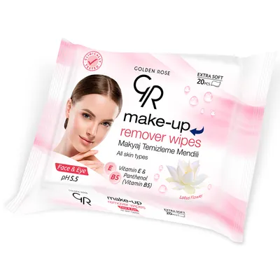 Golden Rose Make-Up Remover Wipes (Chusteczki do demakijażu twarzy)