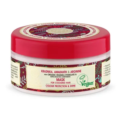 Natura Siberica Super Siberica Professional, Krasnika Amaranth & Arginine Colour Protection & Shine  Mask (Maska do włosów farbowanych)
