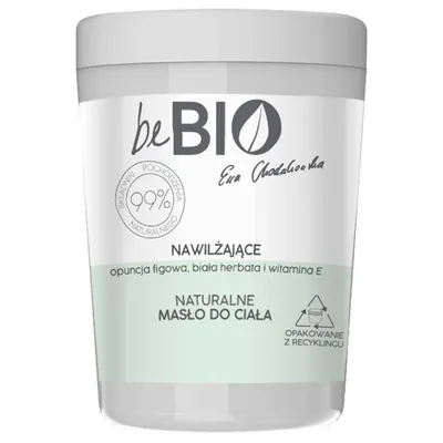 beBIO Naturalne masło do ciała nawilżające z białą herbatą, opuncją i wtaminą E