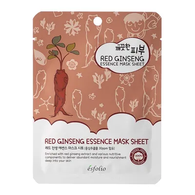 Esfolio Red Ginseng Essence Maski Sheet (Maska w płachcie)
