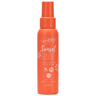 puroBIO cosmetics Sunset Fix & Fresh Make-up Mist (Utrwalacz makijażu i odświeżająca mgiełka)