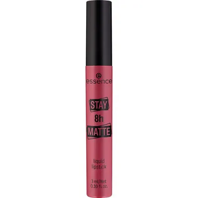 Essence Stay 8 H Matte Liquid Lipstick (Matowa pomadka w płynie)