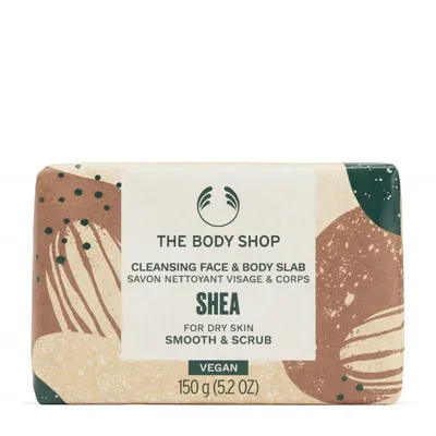 The Body Shop Shea, Cleansing Face & Body Slab (Oczyszczające mydło do twarzy i ciała)