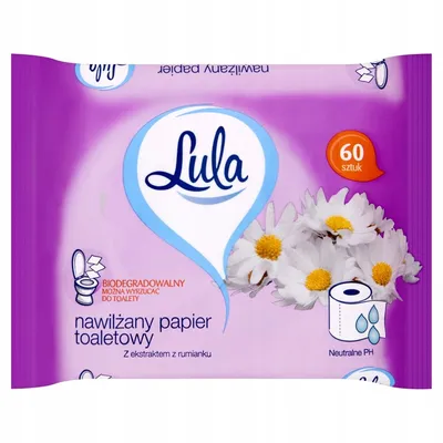 Lula Nawilżany papier toaletowy z ekstraktem z rumianku