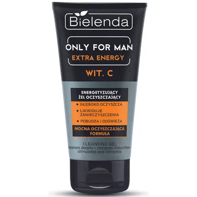 Bielenda Only For Men, Extra Energy, Żel do mycia twarzy oczyszczający energetyzujący