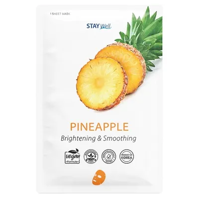 Stay Well Pineapple Face Mask (Rozjaśniająca maseczka ananasowa o działaniu wygładzającym)