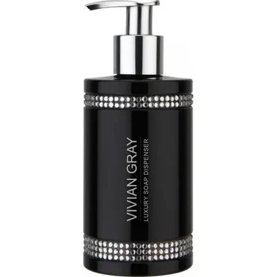 Vivian Gray Black Crystals, Luxury Soap Dispenser (Mydło do rąk z dozownikiem)