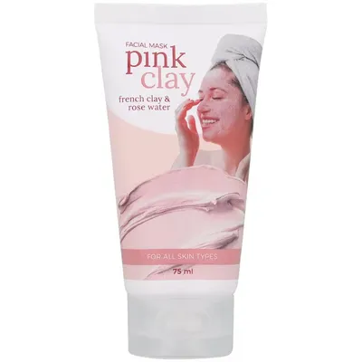 Action Pink Clay French Clay & Rose Water Facial Mask (Maseczka do twarzy)